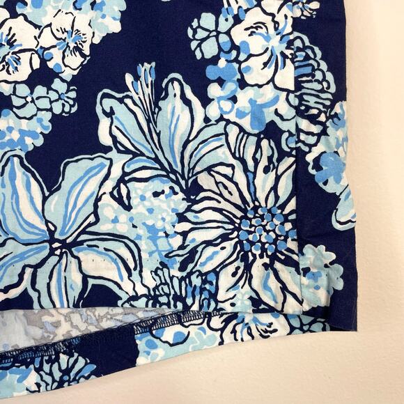 Lilly Pulitzer Callahan Stretch Shorts Bouquet All Day Low Tide Navy womens 12 - Picture 10 of 14